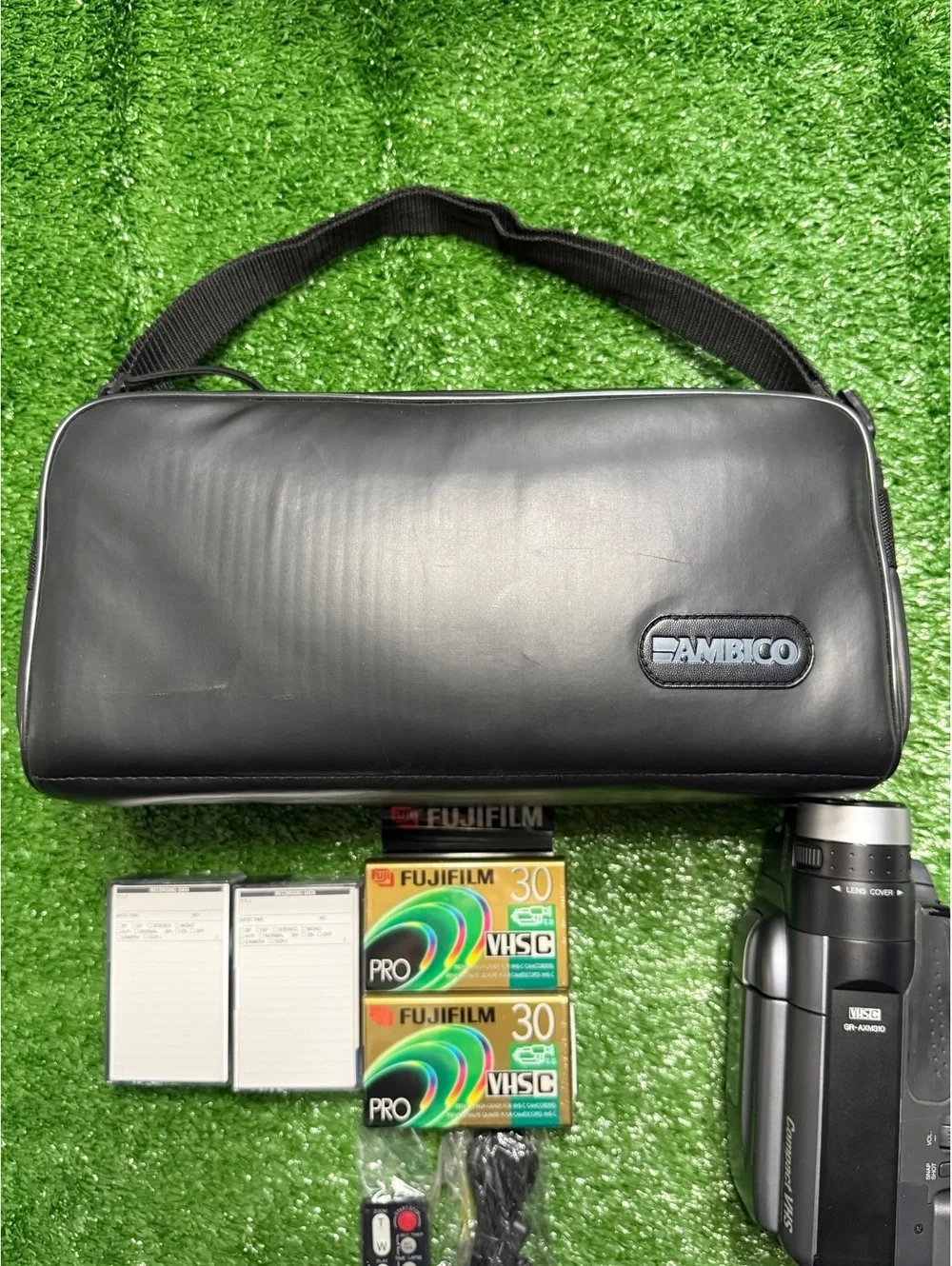 JVC GR-AXM310 Compact VHS-C Video Camcorder | Tested & Work!